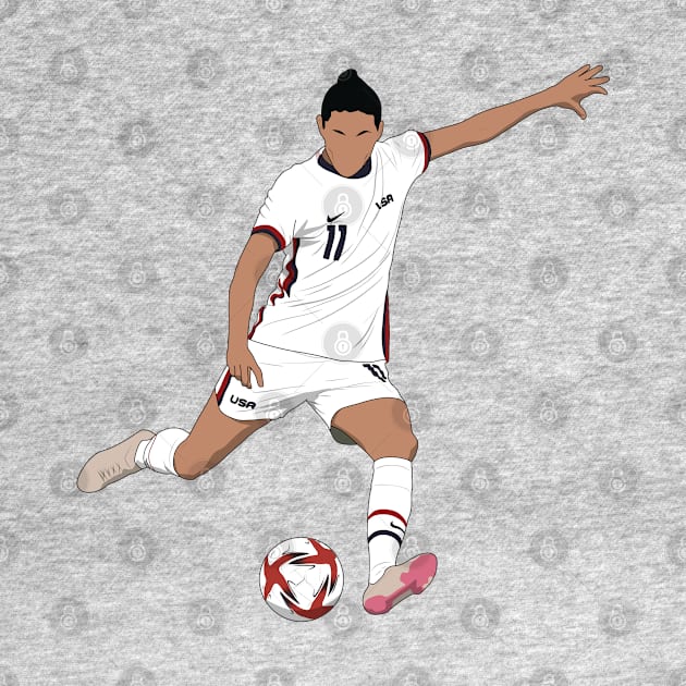 Christen Press USA Soccer Minimalist by Hevding